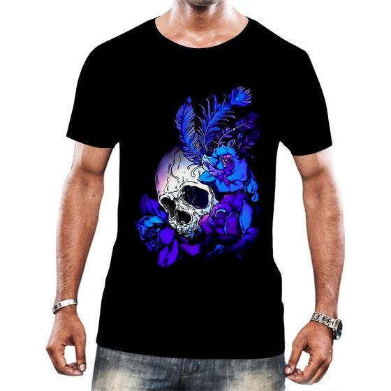 Imagem de Camisa Camiseta Arte Tumblr Esqueletos Caveira Ossos Moda 6