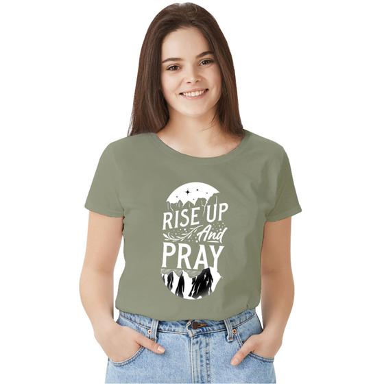 Imagem de Camisa Camiseta BabyLook Feminina T-shirt 100% Algodão Gospel Cristã  Jesus Frases