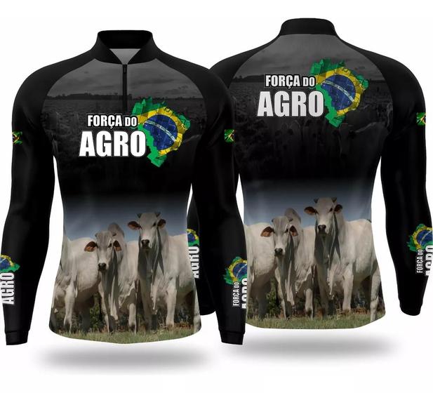 Imagem de Camisa Camiseta Blusa Agro Com Proteçao Uv Muito Reforçada