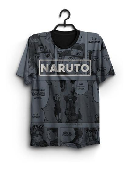 Camisa Camiseta Blusa Masculina Naruto Anime Toda Estampada Menor preço em Camisa Camiseta Blusa Masculina Naruto Anime Toda Estampada