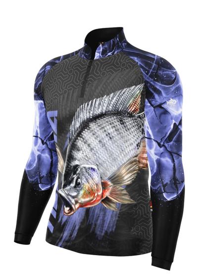 Imagem de Camisa Camiseta Blusa Pesca Com Proteção Uv50 Peixe Pescaria 2TODAS