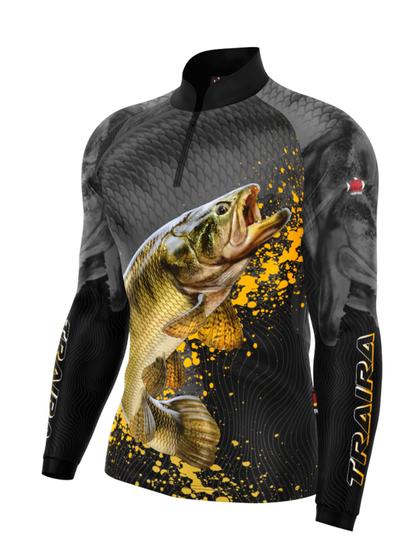 Imagem de Camisa Camiseta Blusa Pesca Com Proteção Uv50 Peixe Pescaria 2TODAS