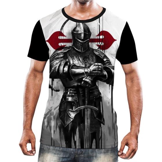 Imagem de Camisa Camiseta Cavaleiros Templários Cruzadas Armaduras 13