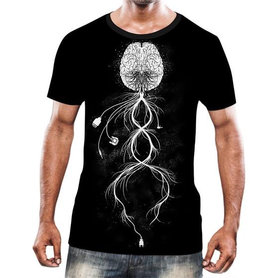 Imagem de Camisa Camiseta Cérebro Inteligência Mental Psicologia HD 7