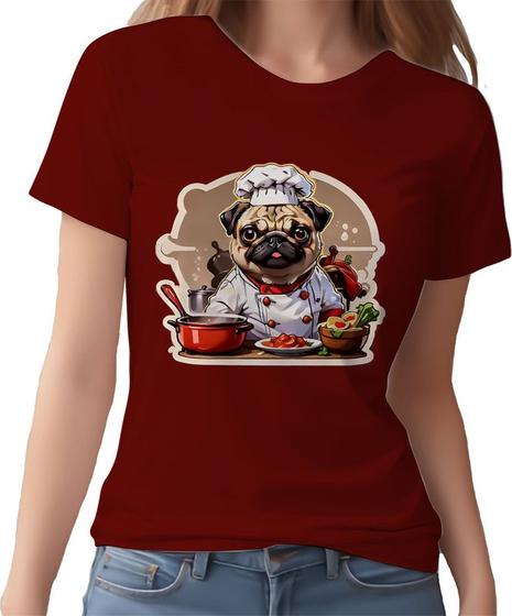 Imagem de Camisa Camiseta Color Chefe Pug Cozinheiro Cozinha 2