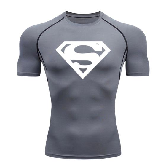 Imagem de Camisa Camiseta de Compressão Super Homem Treino Academia Corrida