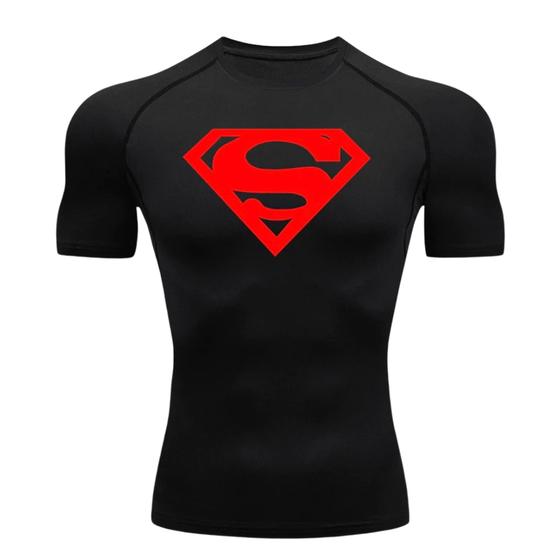 Imagem de Camisa Camiseta de Compressão Super Homem Treino Academia Corrida