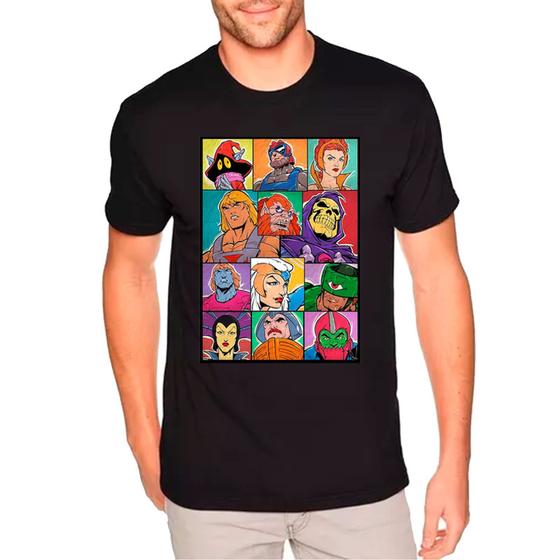 Imagem de Camisa Camiseta Desenho He-man Masculina Preta