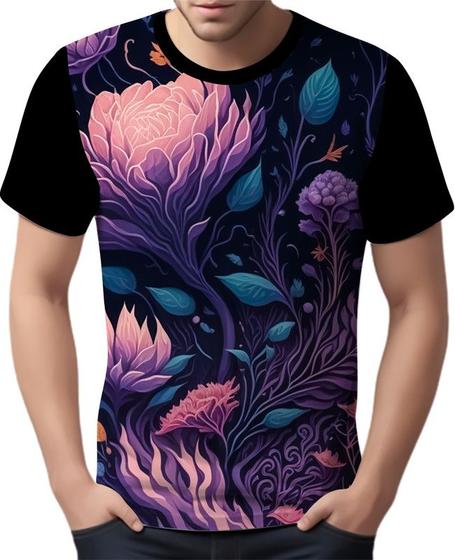 Imagem de Camisa Camiseta Estampa Art Floral Flor Natureza Florida 2