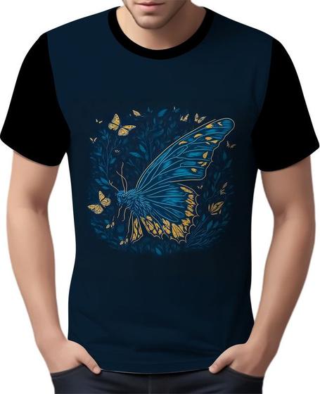 Imagem de Camisa Camiseta Estampada Borboleta Mariposa Insetos HD 4