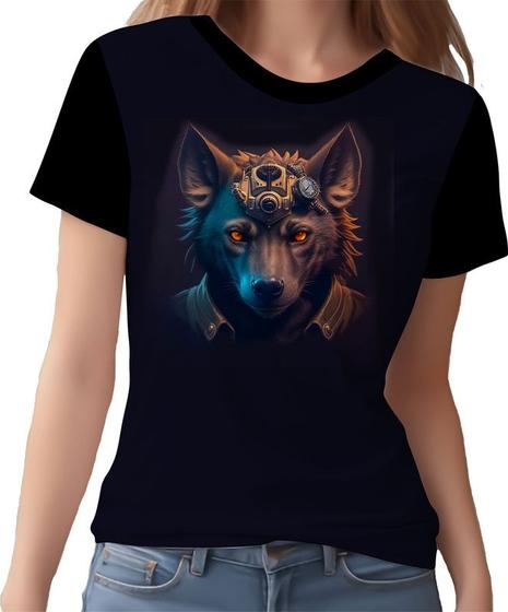 Imagem de Camisa Camiseta Estampada Steampunk Hyena Tecnovapor 1