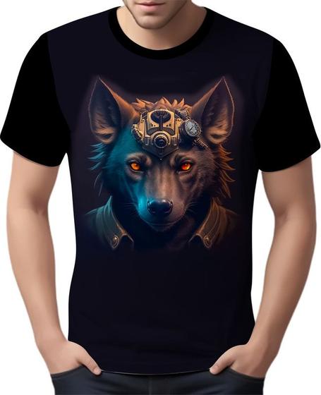 Imagem de Camisa Camiseta Estampada Steampunk Hyena Tecnovapor 2