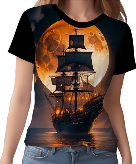 Imagem de Camisa Camiseta Estampada Steampunk Navio Embarcação HD 4