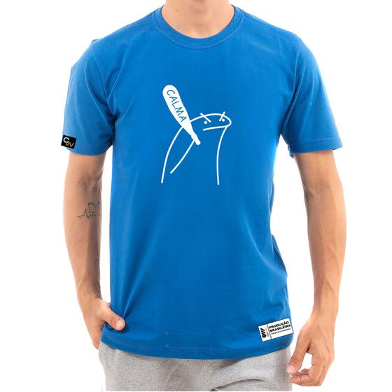 Imagem de Camisa Camiseta Flork Meme Gosto De Resolver Tudo Com Calma