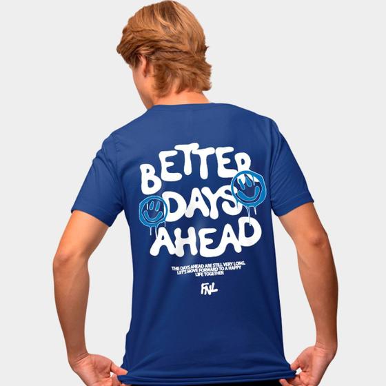 Imagem de Camisa Camiseta Genuine Grit Masculina Estampada Algodão 30.1 Better Days Ahead