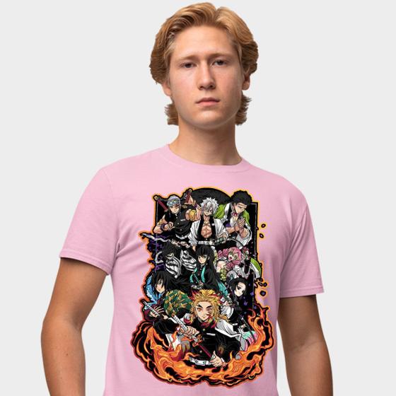 Imagem de Camisa Camiseta Genuine Grit Masculina Estampada Algodão 30.1 Demon Slayer Hashiras