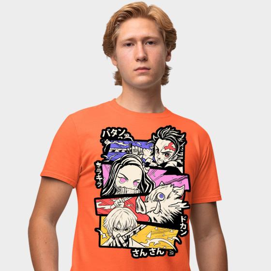 Imagem de Camisa Camiseta Genuine Grit Masculina Estampada Algodão 30.1 Demon Slayer