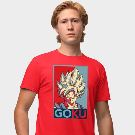 Imagem de Camisa Camiseta Genuine Grit Masculina Estampada Algodão 30.1 Dragon Ball Goku