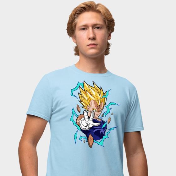 Imagem de Camisa Camiseta Genuine Grit Masculina Estampada Algodão 30.1 Dragon Ball Majin Vegeta