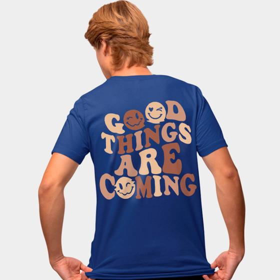 Imagem de Camisa Camiseta Genuine Grit Masculina Estampada Algodão 30.1 Good Thing Are Coming