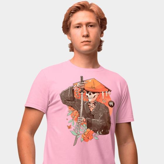 Imagem de Camisa Camiseta Genuine Grit Masculina Estampada Algodão 30.1 Samurai Caveira