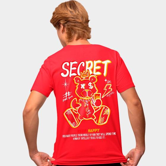 Imagem de Camisa Camiseta Genuine Grit Masculina Estampada Algodão 30.1 Secret Keep Happy