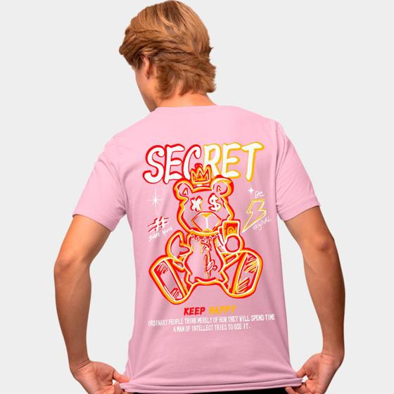 Imagem de Camisa Camiseta Genuine Grit Masculina Estampada Algodão 30.1 Secret Keep Happy