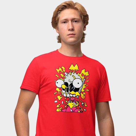 Imagem de Camisa Camiseta Genuine Grit Masculina Estampada Algodão 30.1 Simpsons Bart