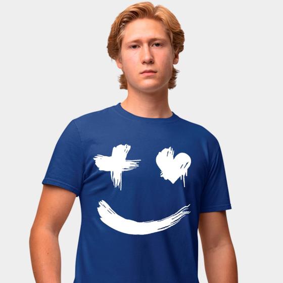 Imagem de Camisa Camiseta Genuine Grit Masculina Estampada Algodão 30.1 Smiley