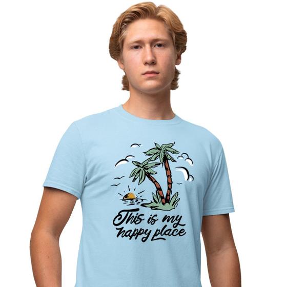 Imagem de Camisa Camiseta Genuine Grit Masculina Estampada Algodão 30.1 This Is My Happy Place