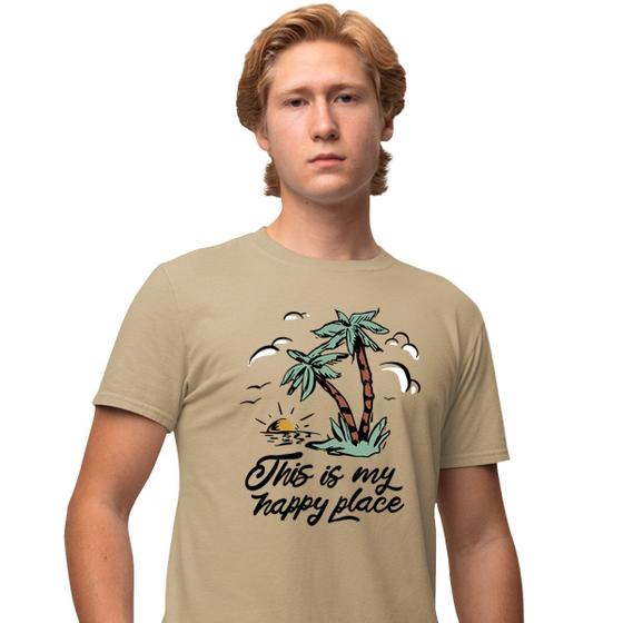 Imagem de Camisa Camiseta Genuine Grit Masculina Estampada Algodão 30.1 This Is My Happy Place