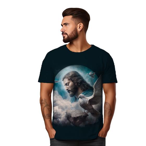 Imagem de Camisa Camiseta Líder Jesus Cristo Deus Messias Religião