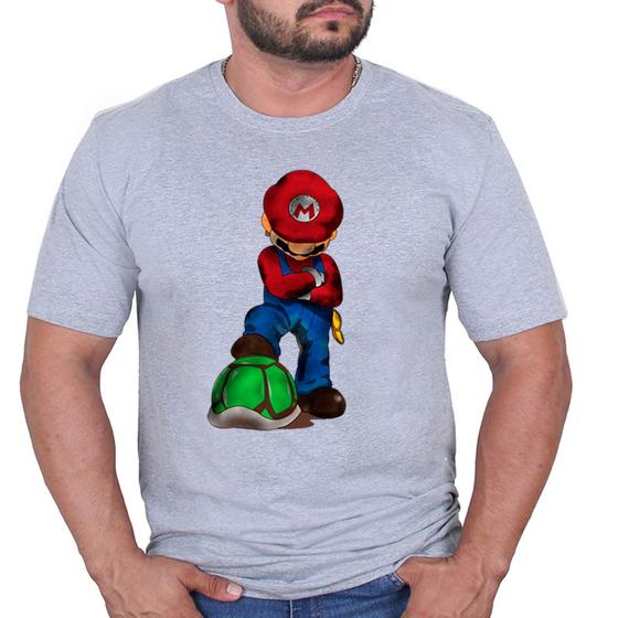 Imagem de Camisa Camiseta Malha Algodão Unissex Super Mario Bross Filme Jogo