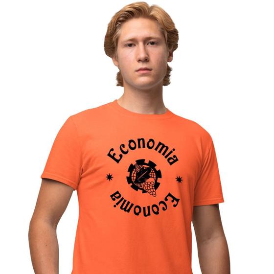 Imagem de Camisa Camiseta Masculina Estampada Economia 100% Algodão Fio 30.1 Penteado