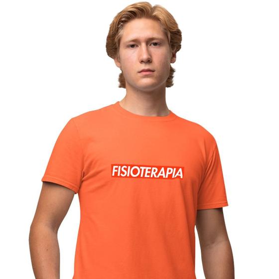 Imagem de Camisa Camiseta Masculina Estampada Suprem Fisioterapia 100% Algodão Fio 30.1 Penteado