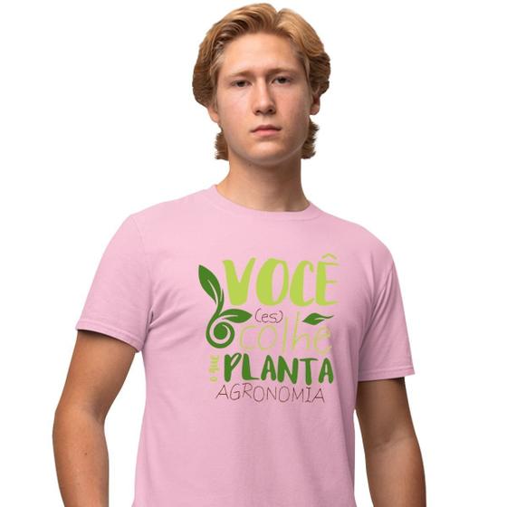 Imagem de Camisa Camiseta Masculina Estampada Você Colhe o que Planta 100% Algodão Fio 30.1 Penteado