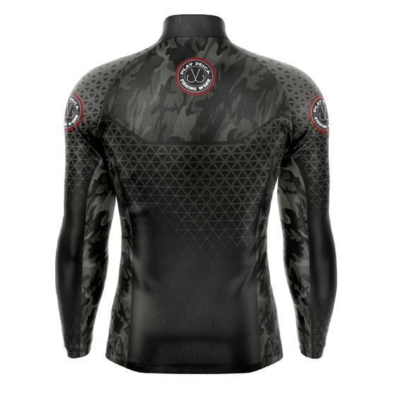 Camisa Camiseta Para Pesca Com Proteção Solar UV50 Camublack Play Pesca Menor preço em Camisa Camiseta Para Pesca Com Proteção Solar UV50 Camublack Play Pesca