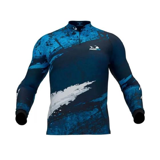 Imagem de Camisa Camiseta Pesca Presa Viva Azul Masculino Pv 15 - Tam P