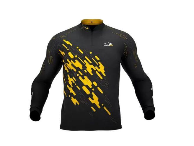 Imagem de Camisa Camiseta Pesca Presa Viva Tucunaré Amarelo Masc. 01 GG