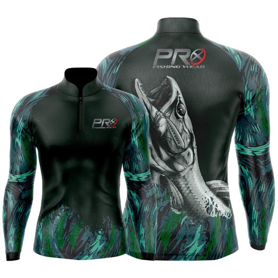 Camisa Camiseta Pesca Proteção Solar UV50 Pro-x Traíra Menor preço em Camisa Camiseta Pesca Proteção Solar UV50 Pro-x Traíra