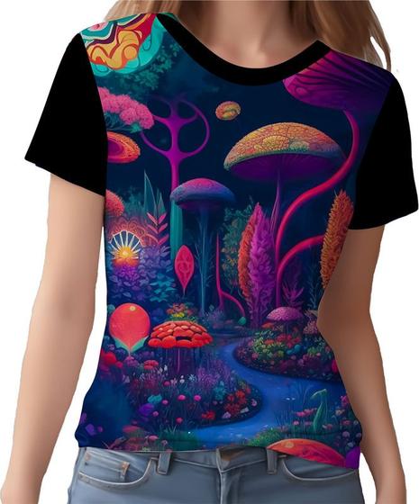 Imagem de Camisa Camiseta Rave Jardim Psicodélico Good Vibes Psico 10