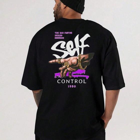 Imagem de Camisa Camiseta Self Control Street Wear Estampa Nova Bt019