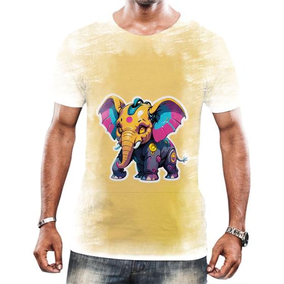 Imagem de Camisa Camiseta Tshirt Animais Cyberpunk Elefantes Safari 2