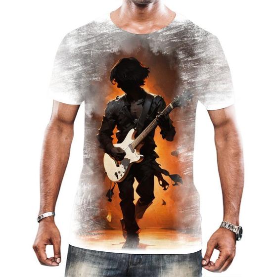 Imagem de Camisa Camiseta Tshirt Animais Guitarrista Guitarra Música 1