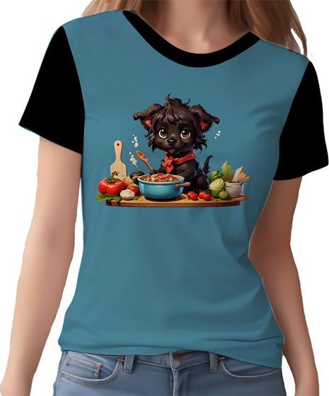Imagem de Camisa Camiseta Tshirt Chefe Cachorro Cozinheiro Cozinha 6