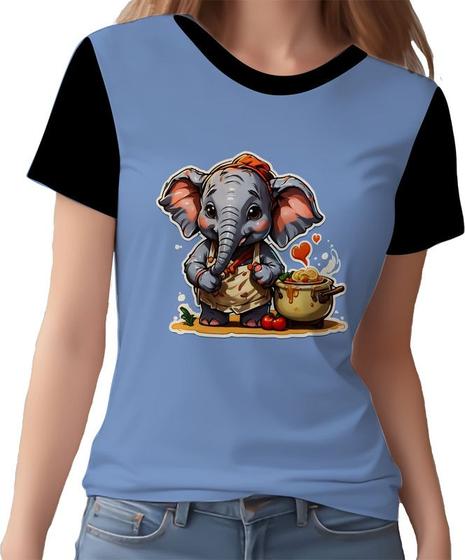 Imagem de Camisa Camiseta Tshirt Chefe Elefante Cozinheiro Cozinha 4