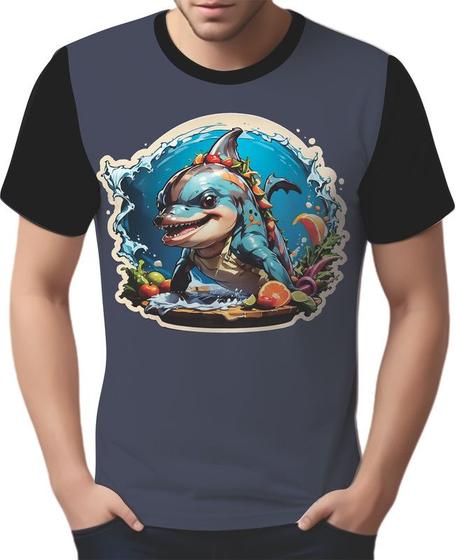 Imagem de Camisa Camiseta Tshirt Chefe Golfinho Cozinheiro Cozinha 1