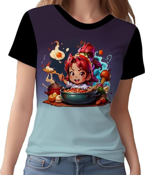 Imagem de Camisa Camiseta Tshirt Chefe Men.ina Cozinheira Cozinha 2