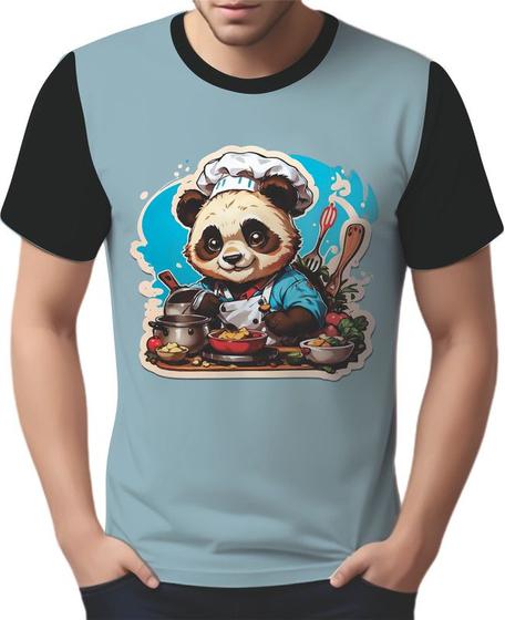 Imagem de Camisa Camiseta Tshirt Chefe Panda Cozinheiro Cozinha 1