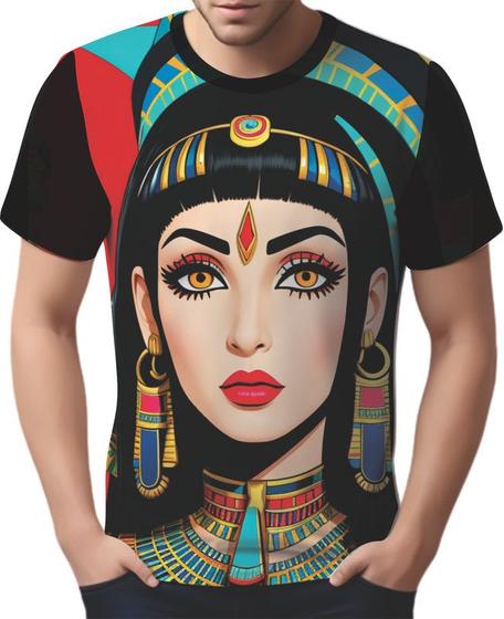 Imagem de Camisa Camiseta Tshirt  Cleopatra Pop Art Egito Egipcia HD 2